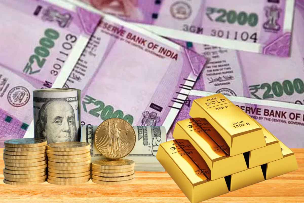 Buying gold and dollars at inflated rates to exchange 2000 notes