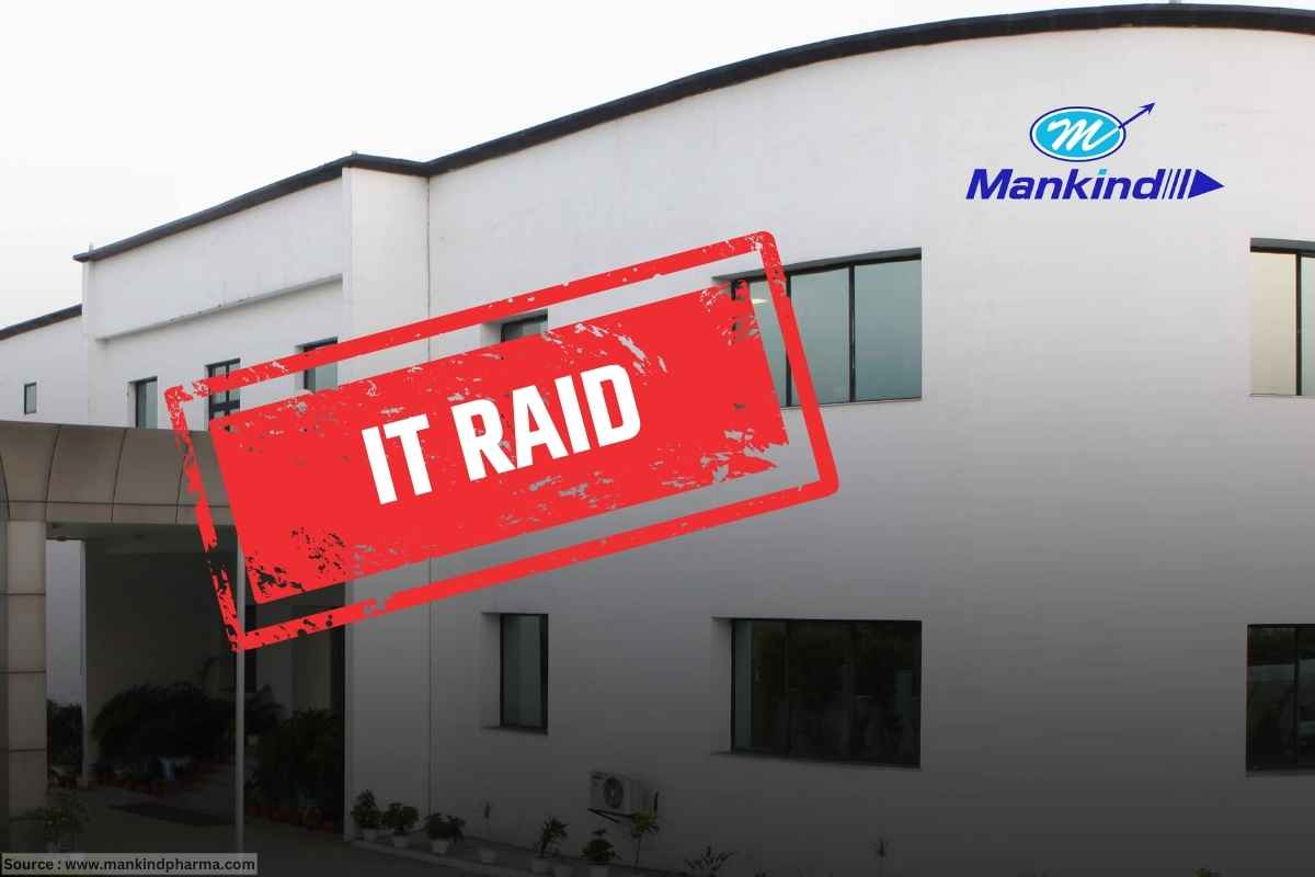 Mankind Pharma IT raid : मॅनकाइंड फार्माच्या कार्यालयावर आयटीचा छापा, शेअर्स घसरले