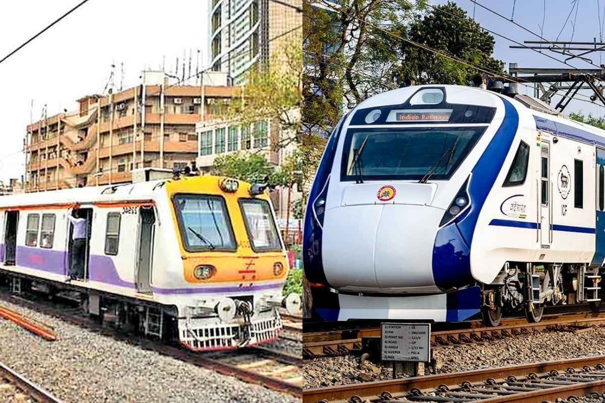 Mumbai Local Train and Vande Bharat